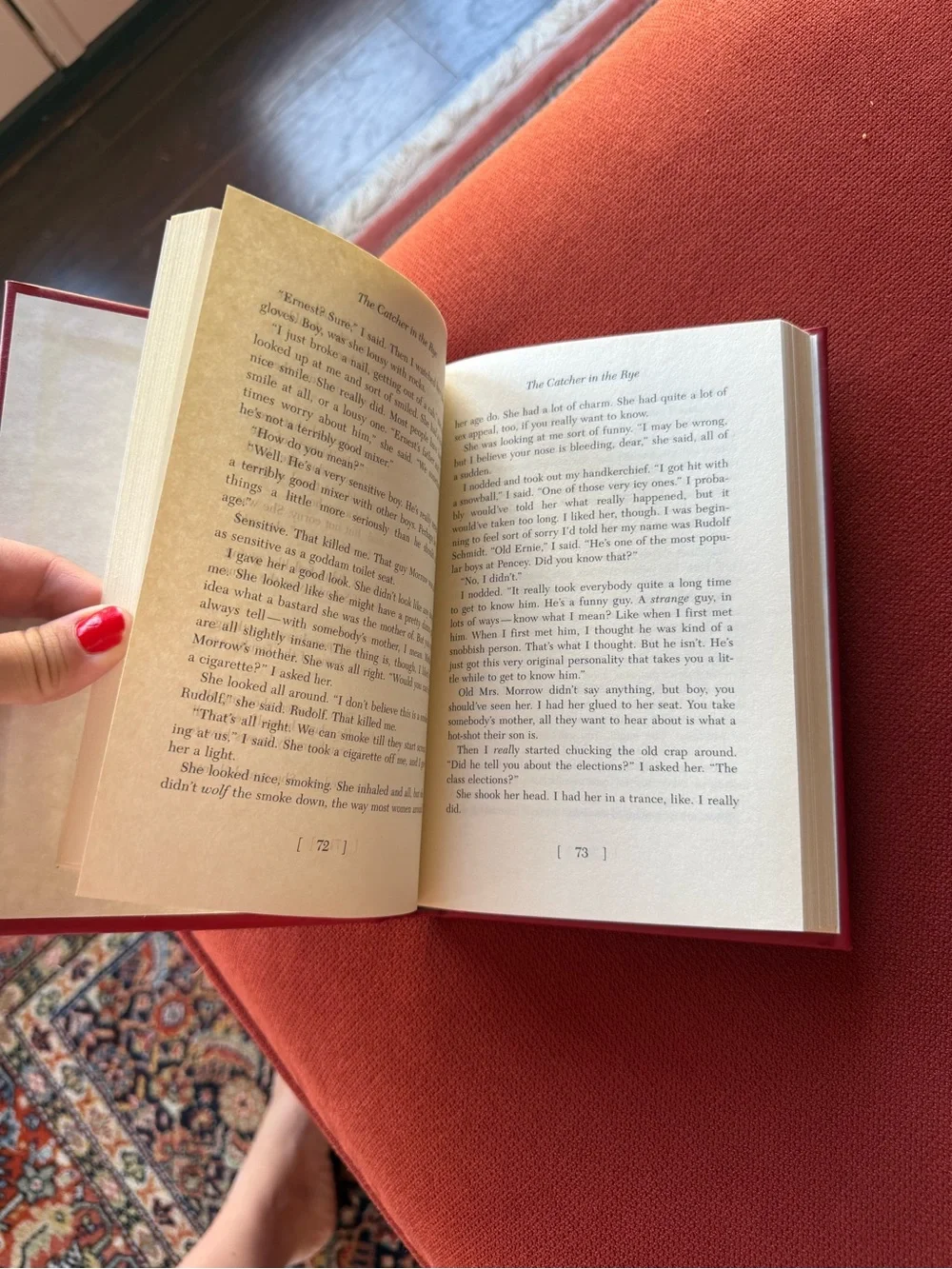 Red Catcher in the Rye leather bound hardback